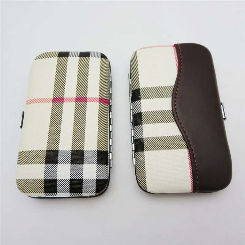 PU кожаный чехол 7 шт./компл. из нержавеющей стали инструменты для дизайна ногтей