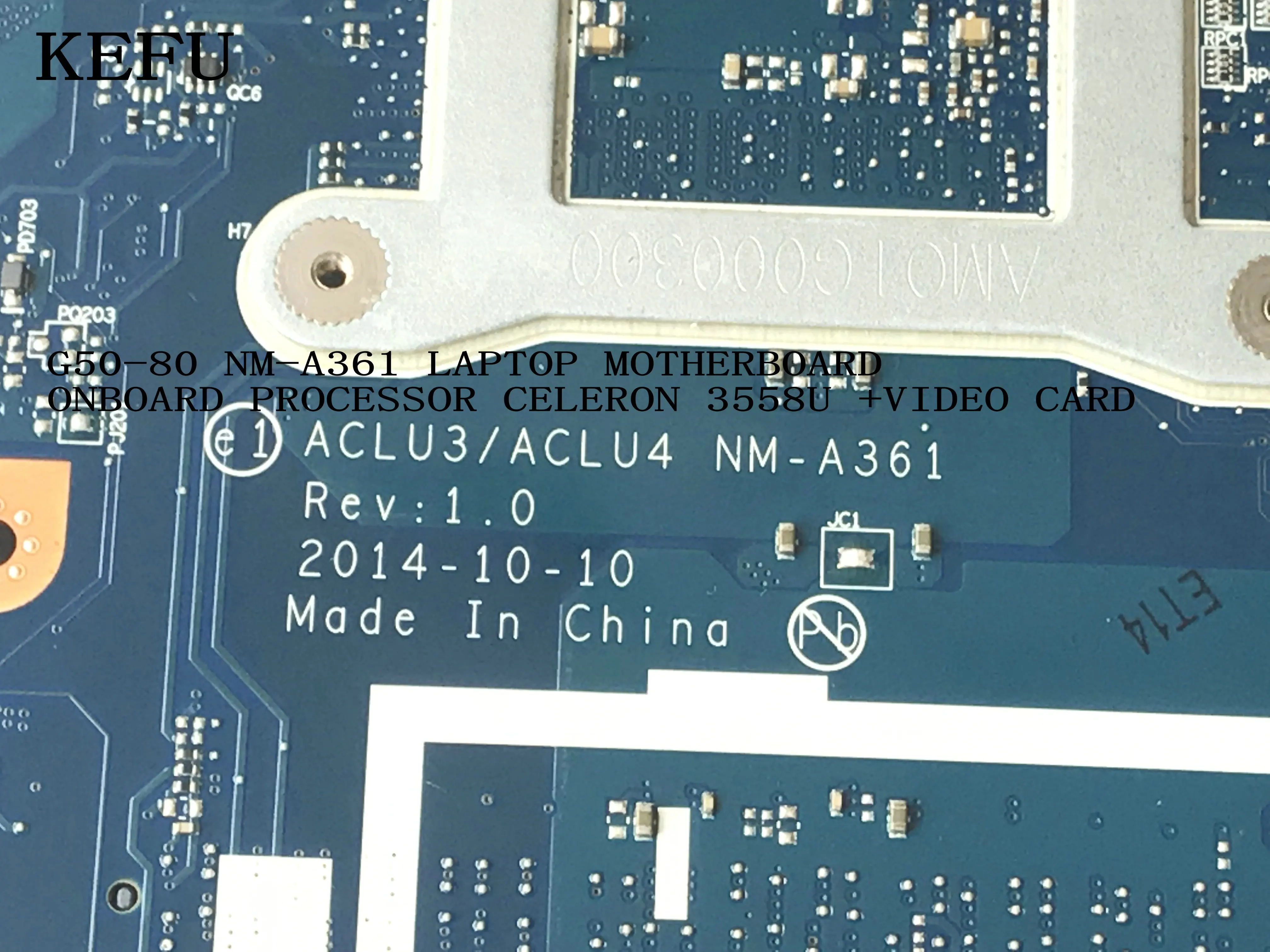 KEFU в наличии ACLU3/ACLU4 оригинальная материнская плата для ноутбука LENOVO встроенный