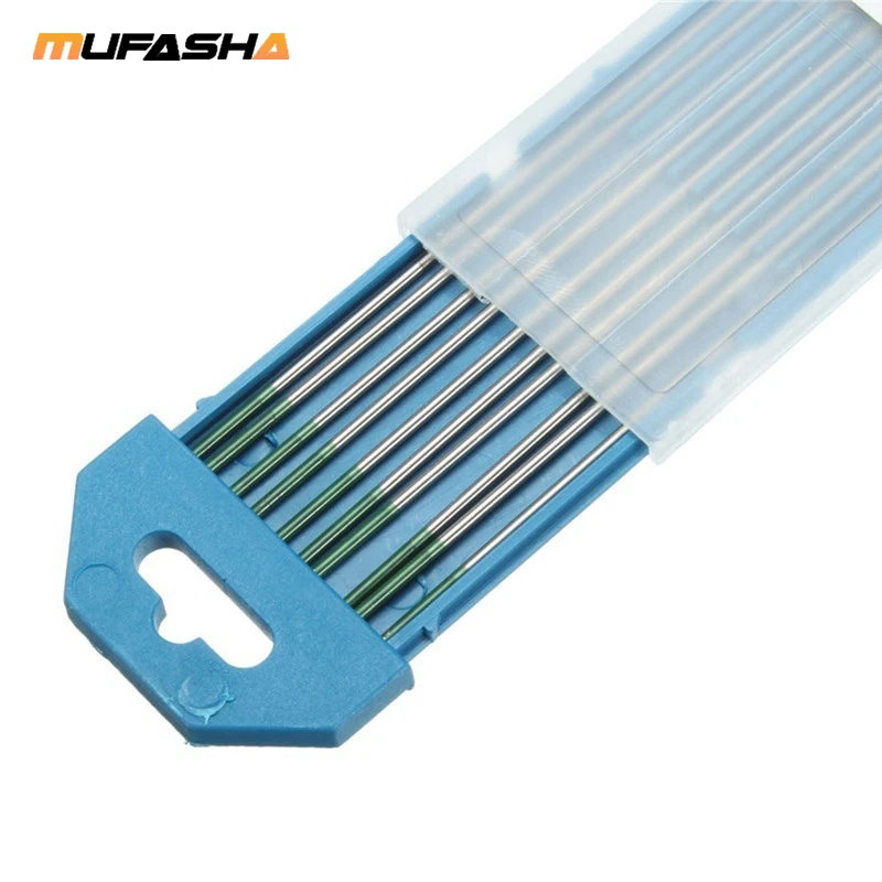 Зеленые наконечники WP для заземления сварочные электроды Tig вольфрамовые 10 шт. в