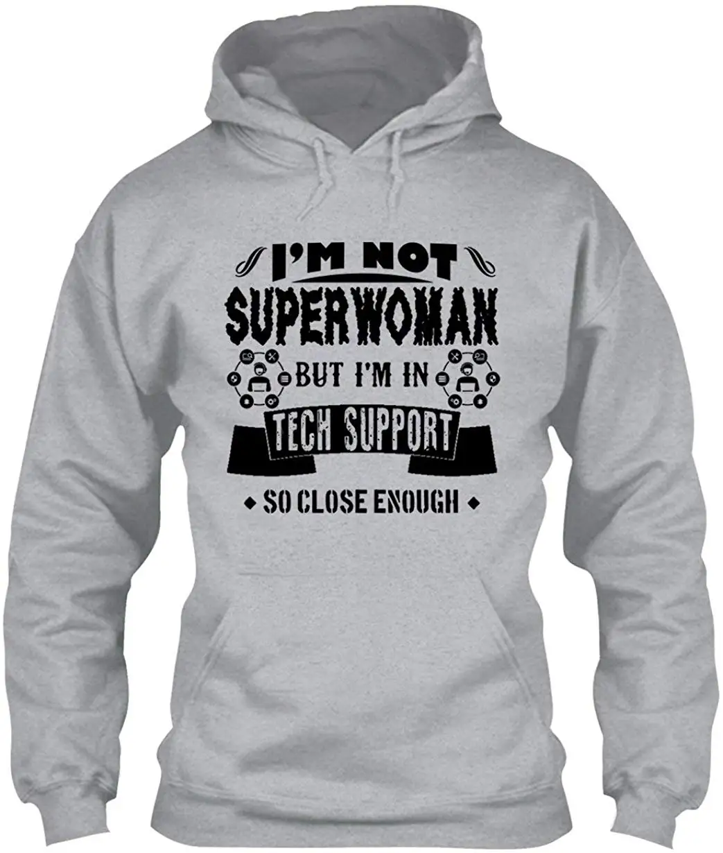 Толстовка с длинными рукавами TSDFC I'm A Tech Support серая толстовка унисекс для