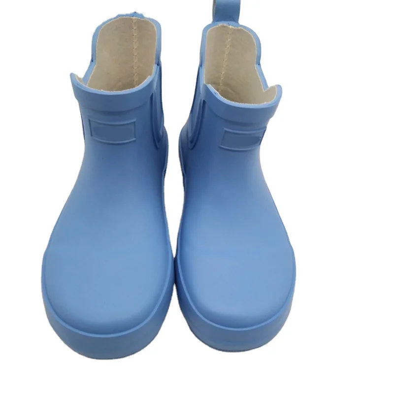 

Newest arrival oem brand waterproof hiking work safty durable customized printed solid low cut rubber ankle rainboots for men