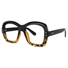 Популярные женские ацетатные квадратные очки большого размера LNFCXI Ins, модная женская оптическая оправа для очков для девушек