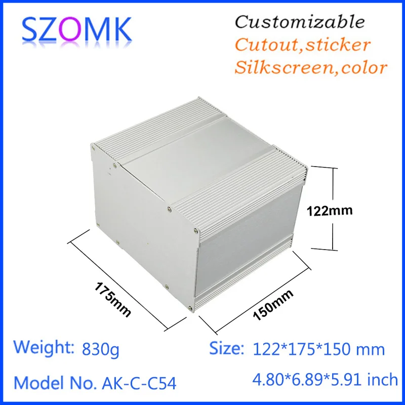 1 шт. 101(h)x155(w)x150(l) мм алюминиевый корпус Чехол проектная коробка для корпуса сделай