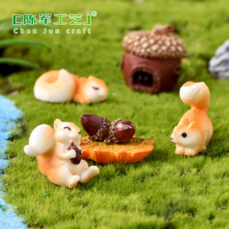 ZOCDOU 1 шт. милая белка и орех сосновая конусная домик кленовый лист маленькая