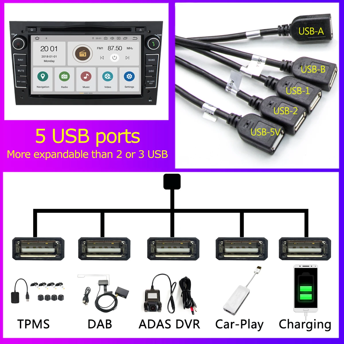 Автомобильная Мультимедийная система PX6 4 + 64 Гб GPS Android 10 радио для Opel Antara Astra H G Combo