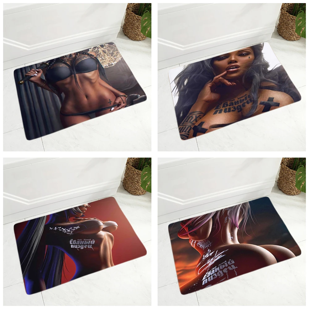 Напольный коврик для привлекательной женщины мягкий фланелевый ковер детской