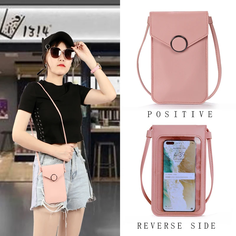 

Женская сумка на плечо, однотонная мини-сумка для мобильного телефона, сумки через плечо, сумка-мессенджер, кошелек для телефона, кредитных ...