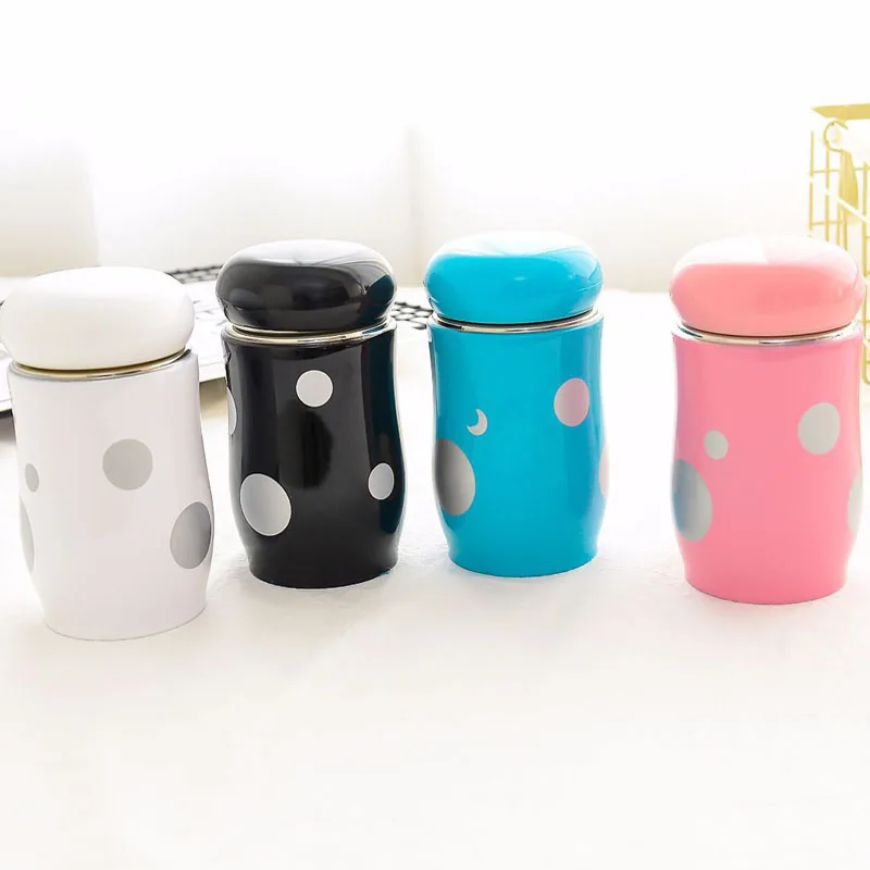 Термос из нержавеющей стали мультяшный термос в виде гриба миниатюрная