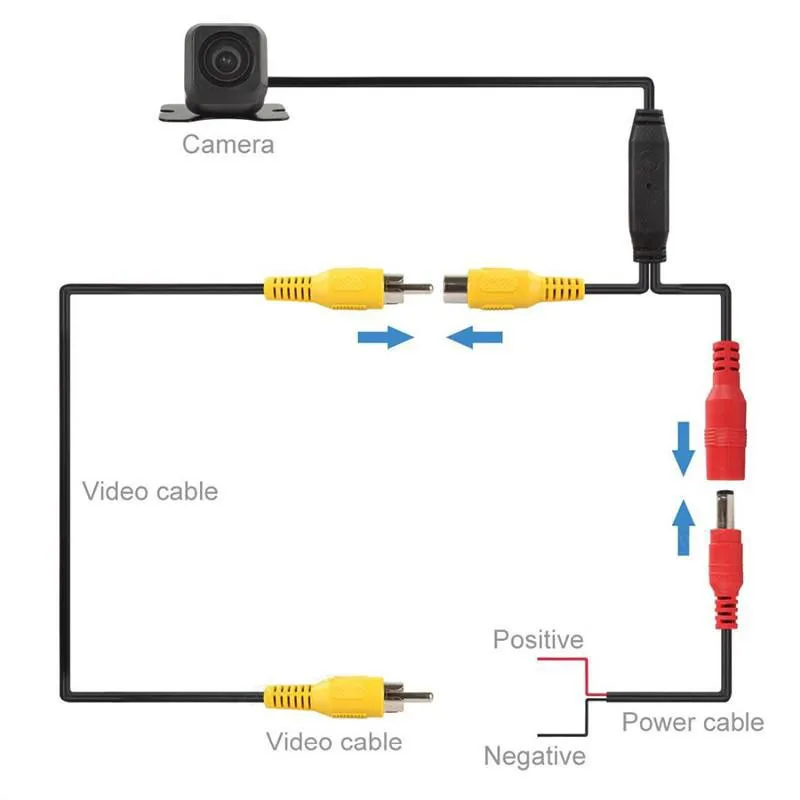 HD Автомобильная камера заднего вида 170 градусов широкоугольная ночного видения