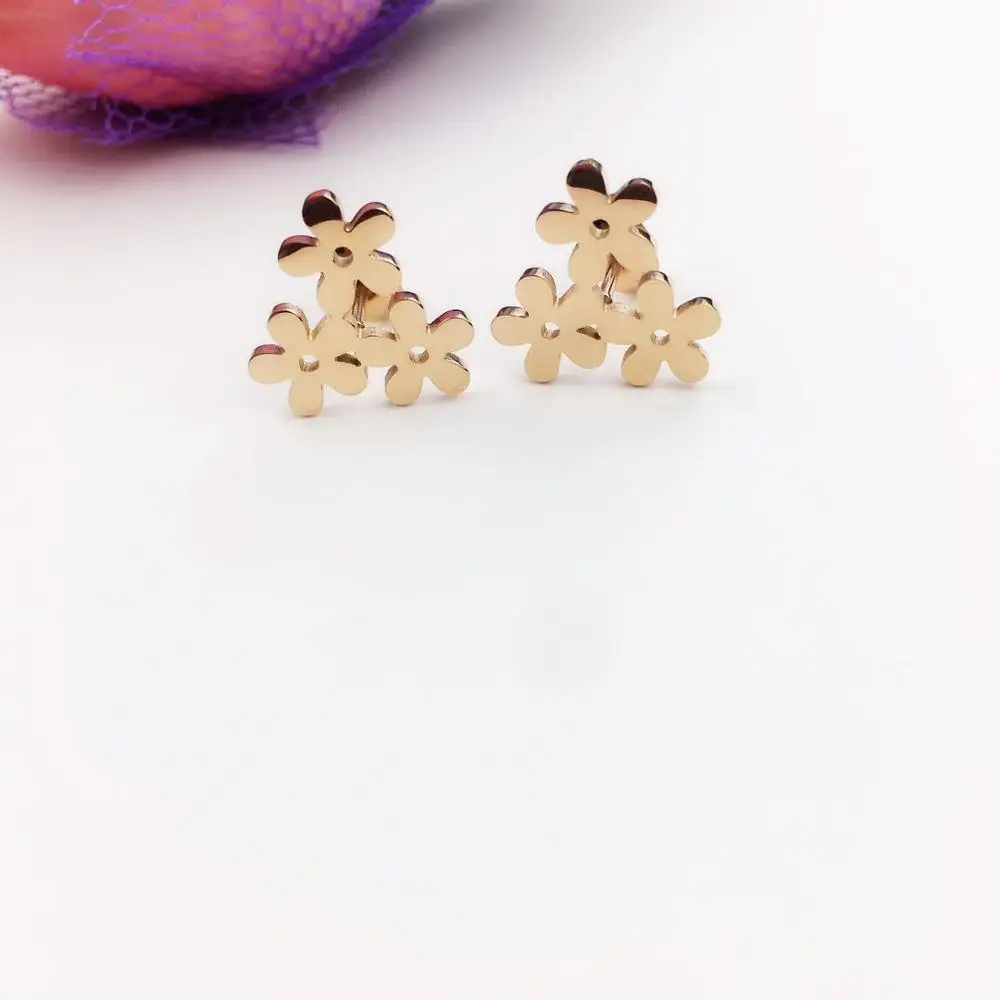 

Three little flower ear nails