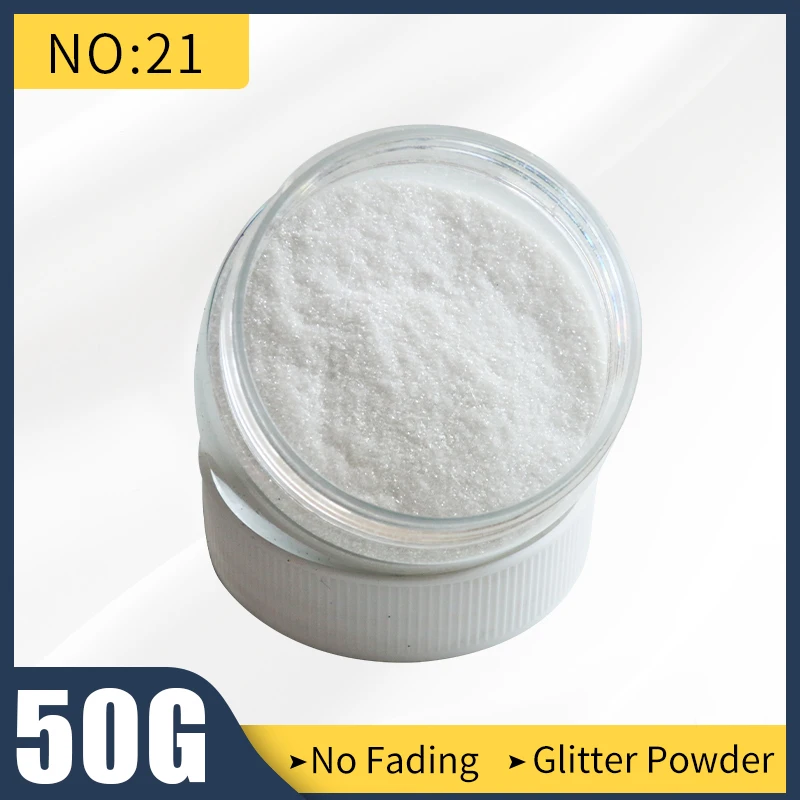 Белый блестящий порошок жемчужные пигменты акриловые блестящие краски No.21 для