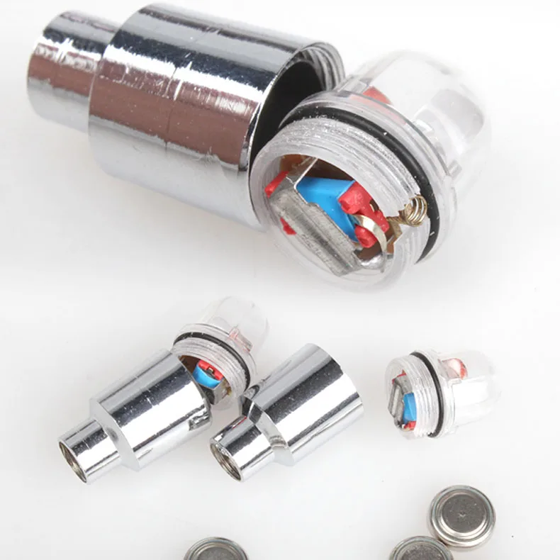 

Newly 1 Pair Bicycle LED WheelLight Cycling Neon LED Wheel Spoke Valve Cap Alarm Lights FIF66