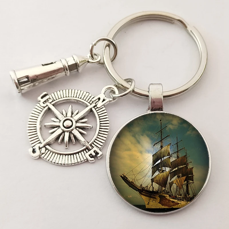 Новый брелок для ключей Лучший Друг руля маяка сумка женские и мужские ювелирные