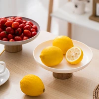 nordic japanese style snack tray fruit food tray candy cute plate snack dish fruit food plate household plastic plate for home