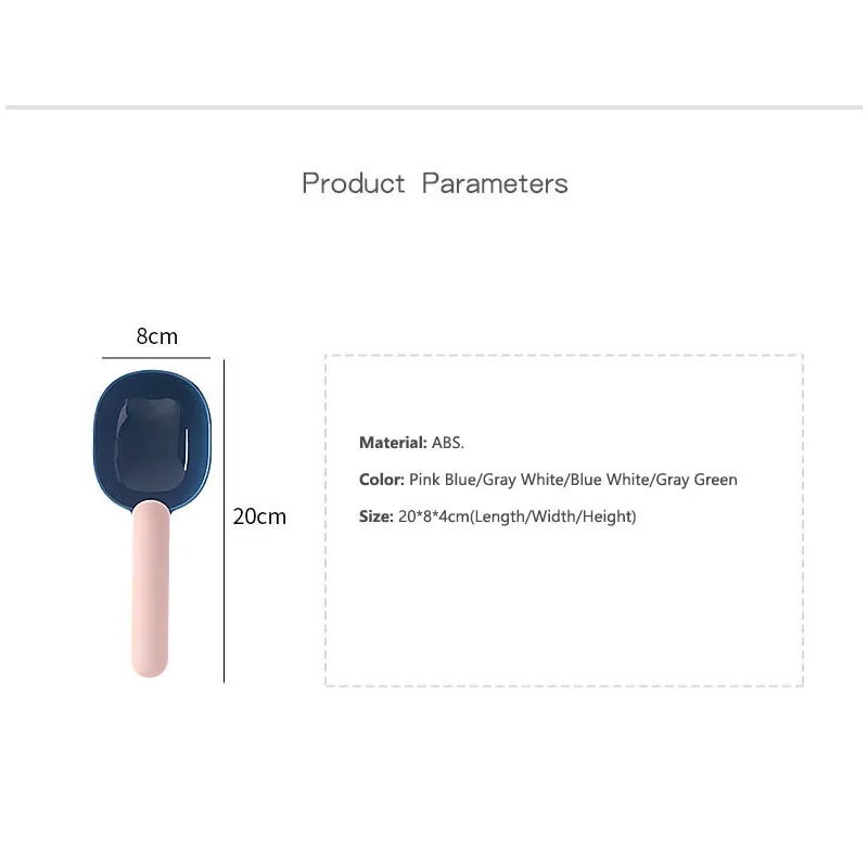Бытовые простой риса ложка в форме черепа льда зерна Лопата Кофейные сумка Клип