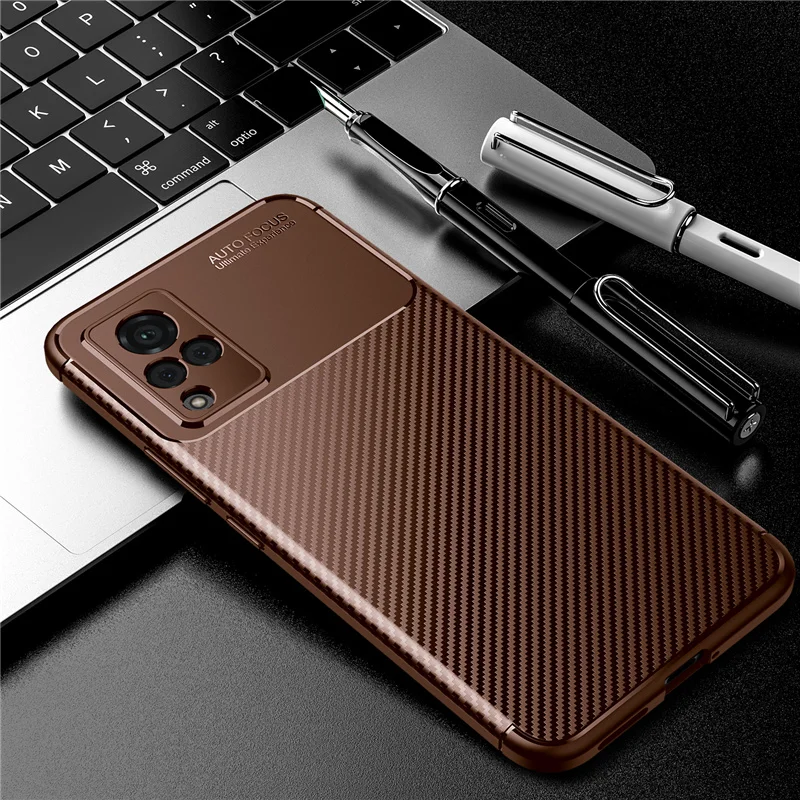 For Cover Vivo V21 Case For Vivo V21 V 21 Capas Coque Armor Shockproof Phone Bumper Back Soft TPU Cover For Vivo V21 V 21 Fundas