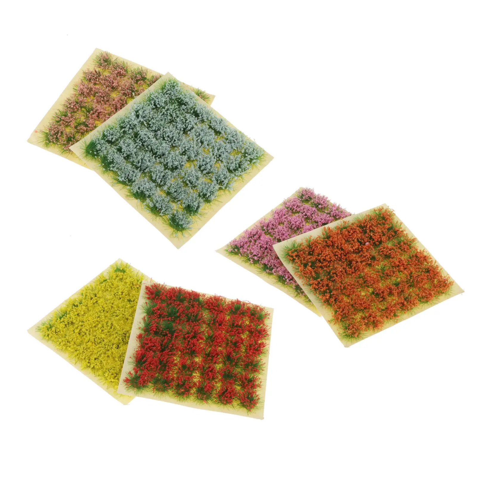 

Lot 72 Static Tufts,Grass Tufts Landscape Modelling Flower Cluster Grass Tufts for DIY Miniature Wargame Railway Scenery Model