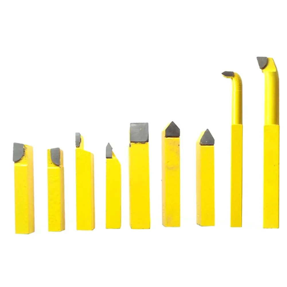 

9Pcs Alloy Carbide Tip Tipped Cutter Lathe Turning Milling Tool 8mm Lathe Tool