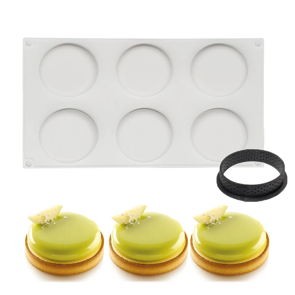 6 Полость вокруг силиконовая форма для шоколада кольцо шоколад выпечки из