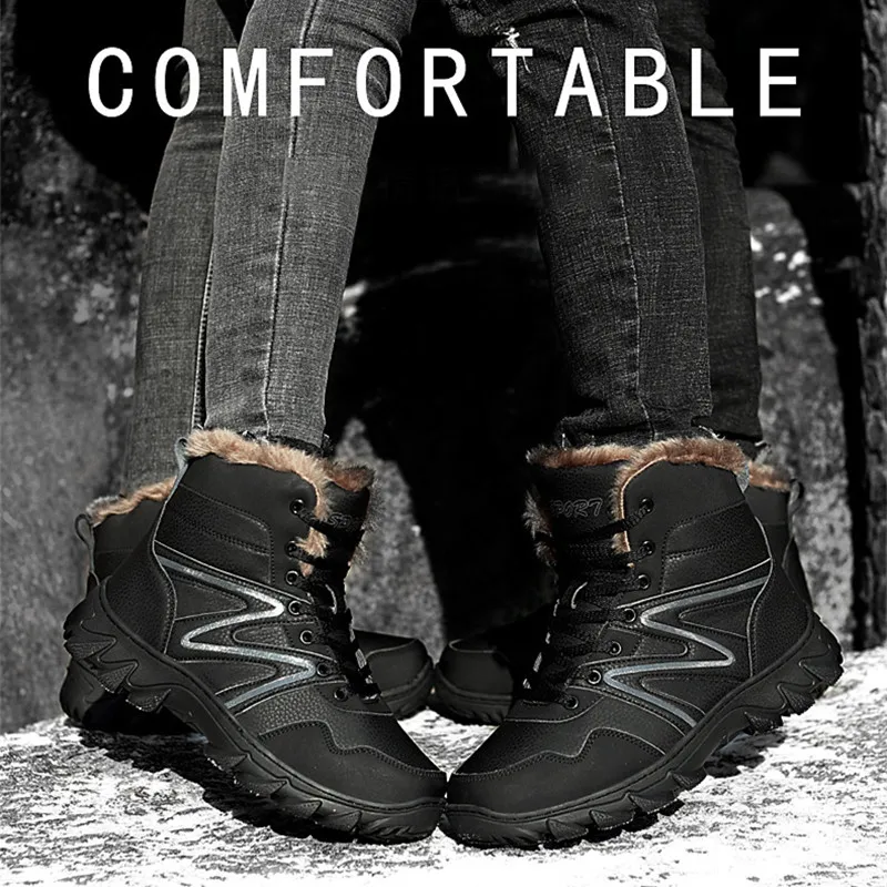 Зимние мужские военные ботинки Кожаные ботинки-дезерты высокого качества