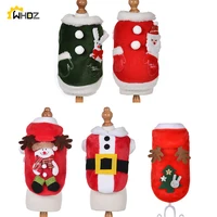 dog coat christmas dogs clothes costume santa claus costume for puppy pet cat xmas accessories for new year festival holiday