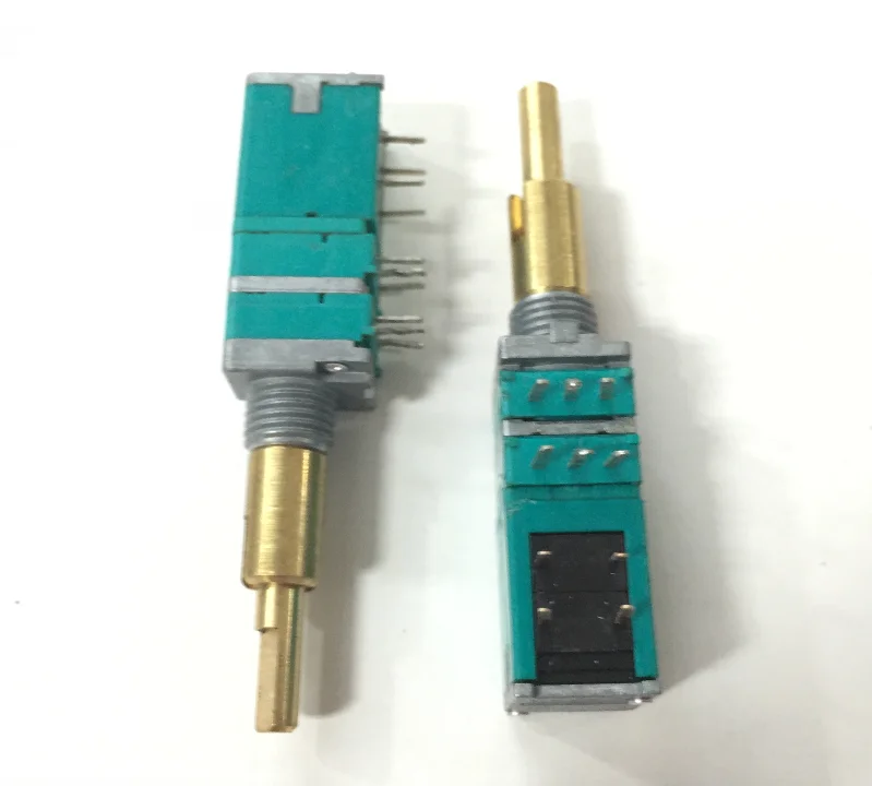 Японский двухосевой потенциометр Alps rk09 a50k с кнопкой самоблокировки длина вала 25