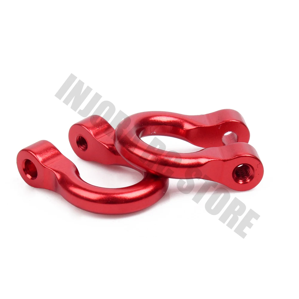 2PCS Metal Red Bumper D-ring Tow Hook for 1/10 RC Crawler Traxxas TRX-4 8234 Upgrade Parts | Игрушки и хобби