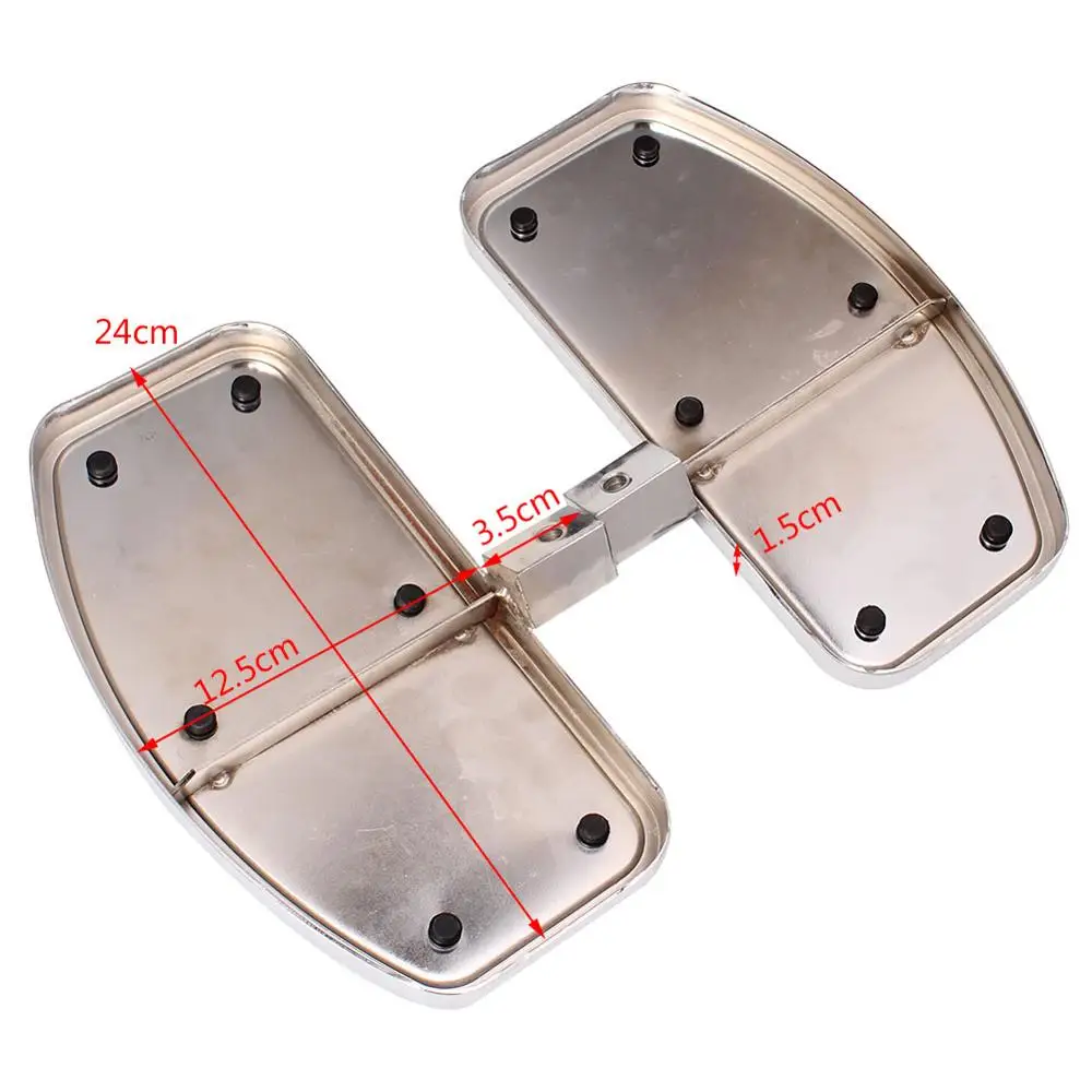 Пара черных переднее сиденье мотоцикла драйвер подножки кафе гонщик подходят