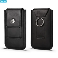 universal leather phone bag cases for iphone 13 pro maxsamsung a03 f42xiaomimotolghtc cover waist bag belt pouch capa coque
