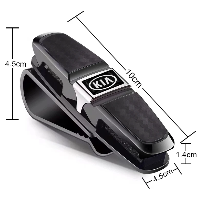 Car Sun Visor Glasses Box Sunglasses Clip Card Ticket Holder Fastener for Kia Sportage Rio 3 Soul Optima Ceed Pro K5 K2 Pride Et |