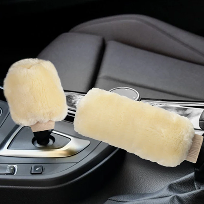 Автомобильный плюшевый Меховой чехол с ручным тормозом для Infiniti FX series Q QX Coupe EX37 EX25
