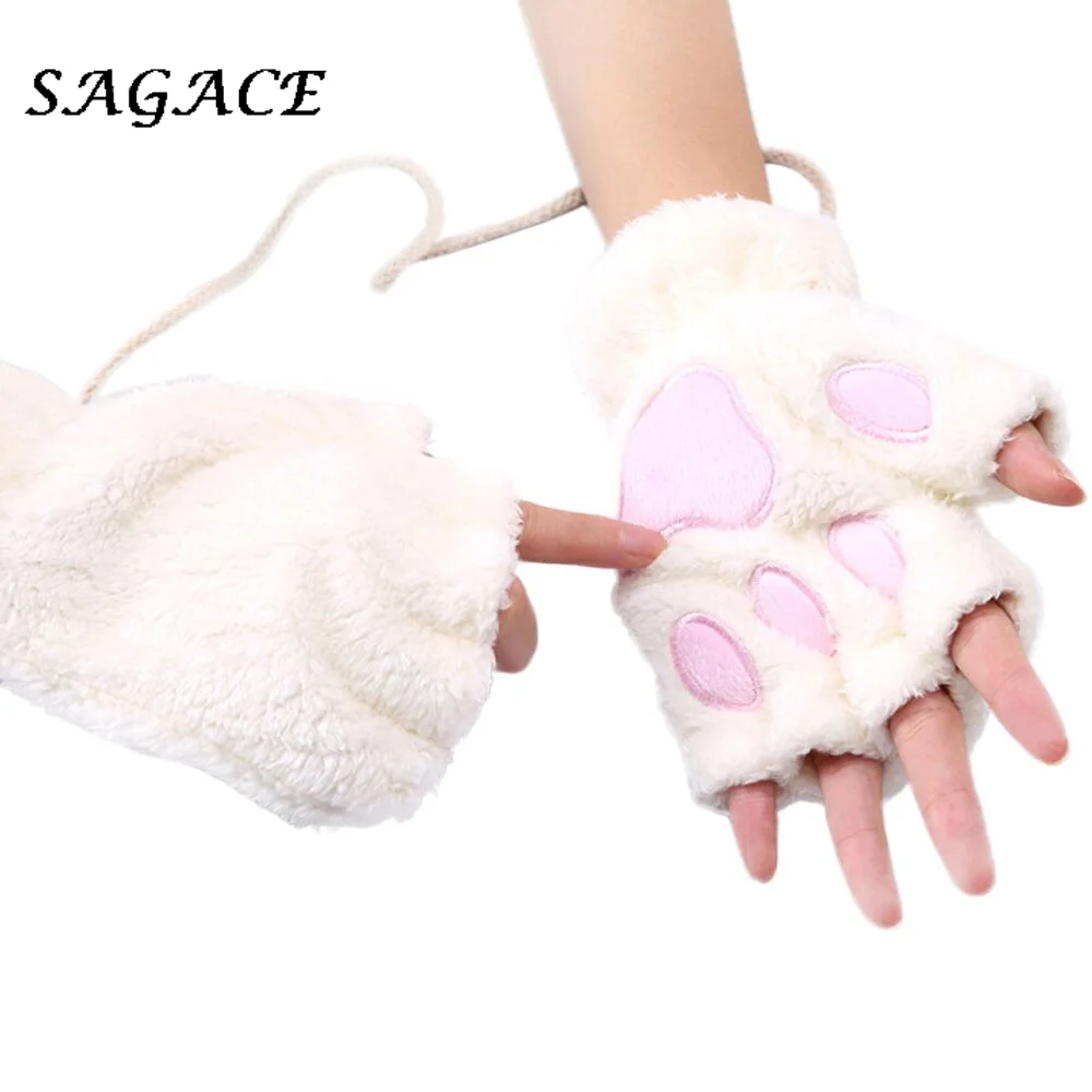 Модные женские бархатные плотные полуперчатки с откидной крышкой сохраняющие