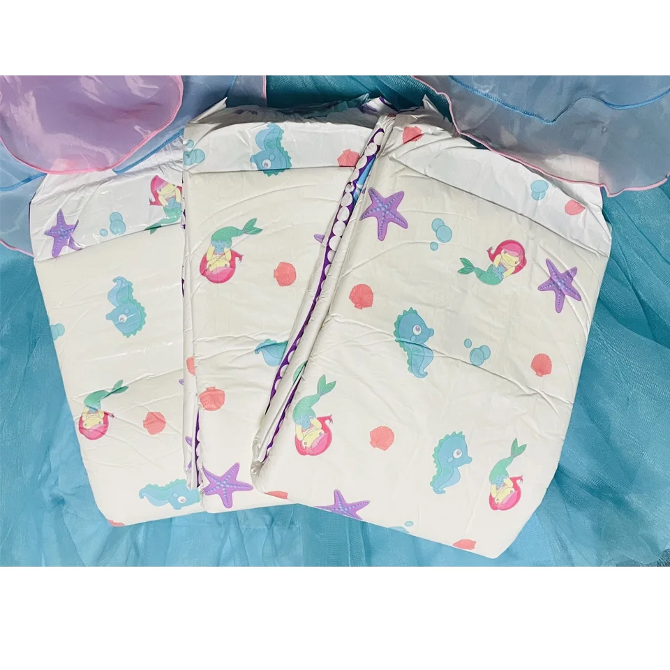 3 шт. 6000ml взрослых ABDL Подгузники для печатных Бумага отключить подгузник Nappie м