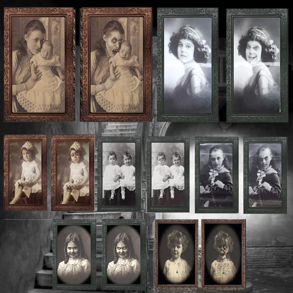 Изменение лица призрак украшения ужастики для хеллоуина ремесла поставки