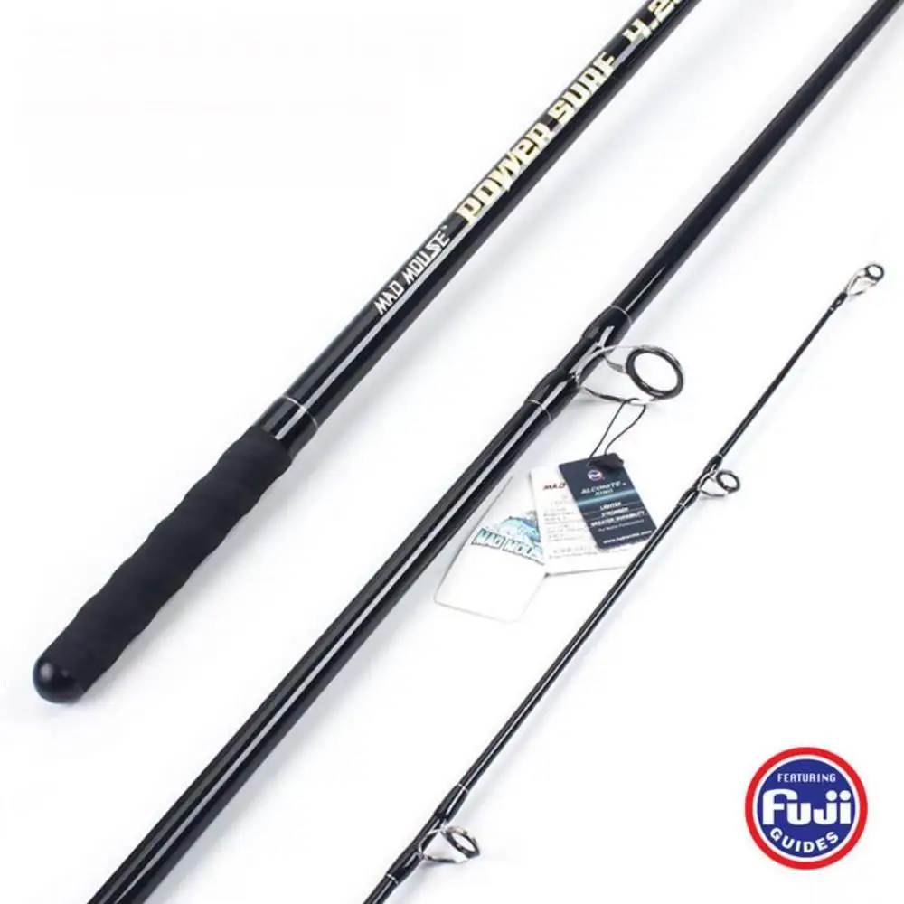 ZZ01 Quality Carbonfiber SurfCasting Surf Casting Rod 46T 4.2m Fuji RIngs and Reel Base Tip Dia. 3.2mm Butt 22.8mm 498g 100-250g