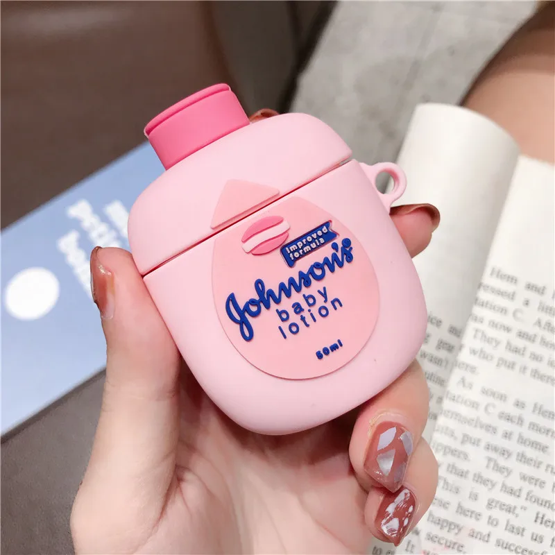 Симпатичные 3d чехлы для наушников Airpods 1/2 с милым силиконовым защитным