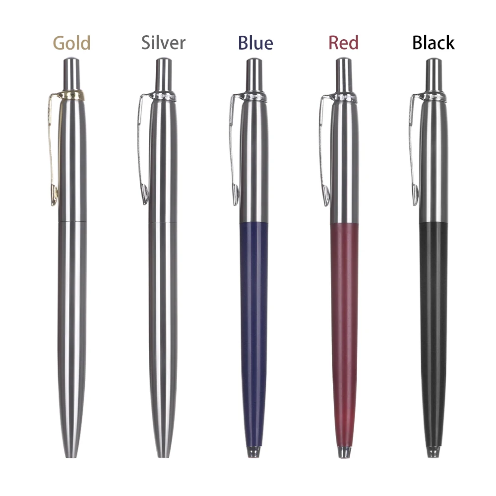 1 шт. гладкая металлическая шариковая ручка 0 мм из нержавеющей стали карандаш