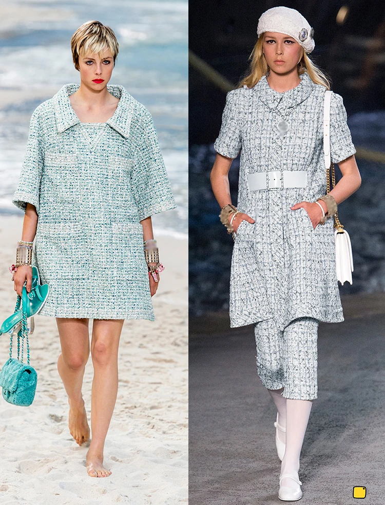 

Pearlsilk Fabric White Colour Tweed Colour Chan's Style Garment Materials Spring Suit Dress Skirt DIY clothes fabrics