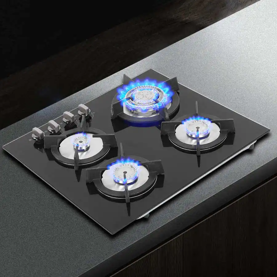 Household 4 Burners Liquefied Gas Stove Cooker Kitchen Cooking Accessory Appliance Cookware With Flameout Protection Device | Бытовая