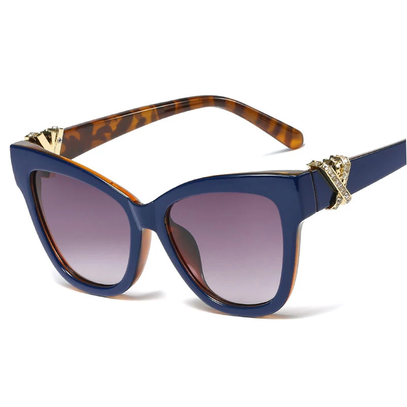 

Veshion Retro Cat Eye Diamond Luxury Sunglasses Men Women Fashion UV400 Glasses