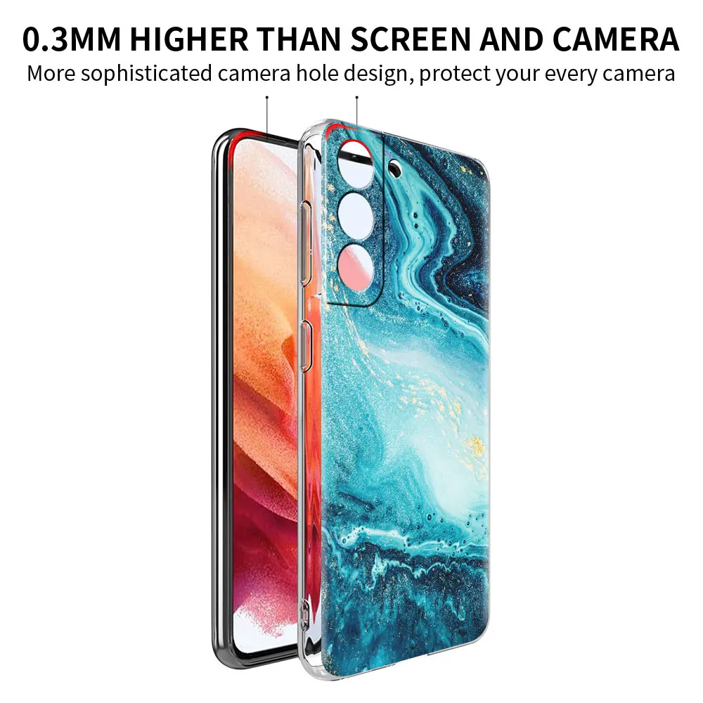 transparent phone case for samsung galaxy s21 ultra s20 fe s10 plus s9 s8 note 20 10 soft silicone cover luxury marble pattern free global shipping