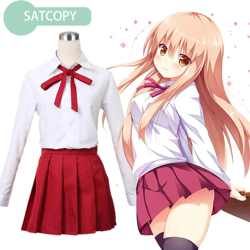 

Anime Himouto Cosplay Costumes Doma Umaru uniform Skirt / Shirt / Tie JK uniforms Costume for Women Halloween costumes