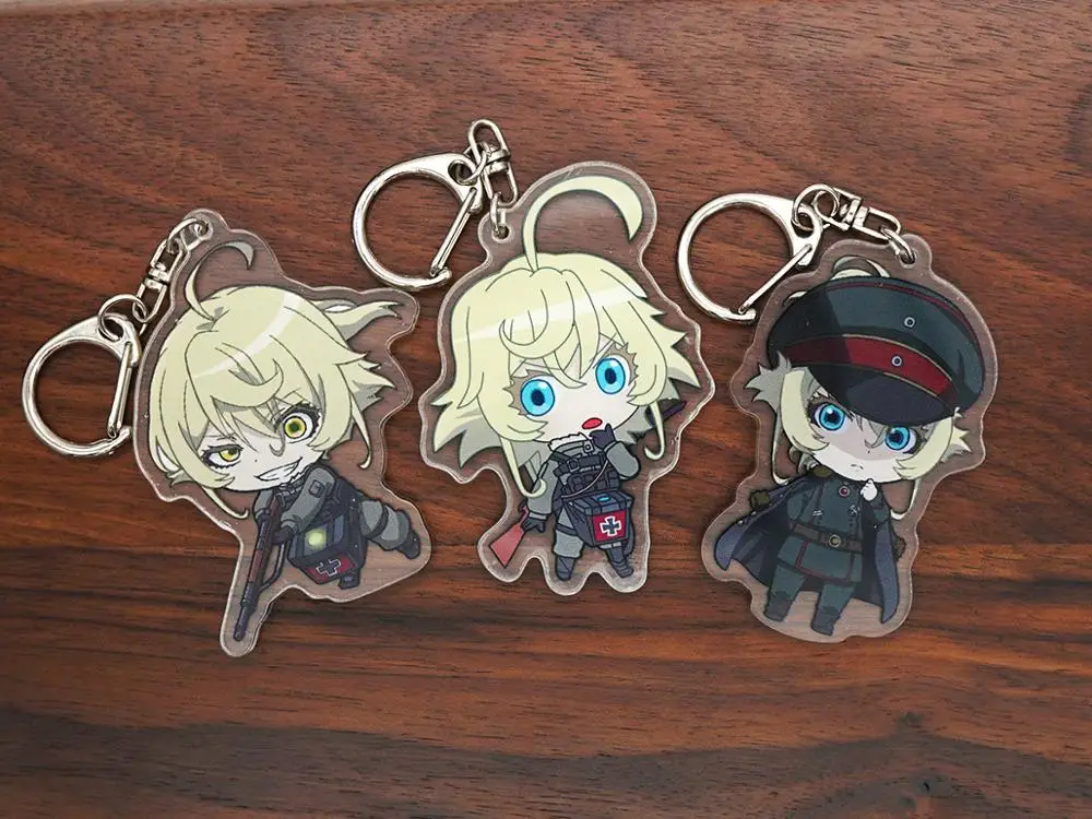 Брелок Saga of Tanya the Evil милый акриловый двухсторонний брелок с защитой | Украшения и
