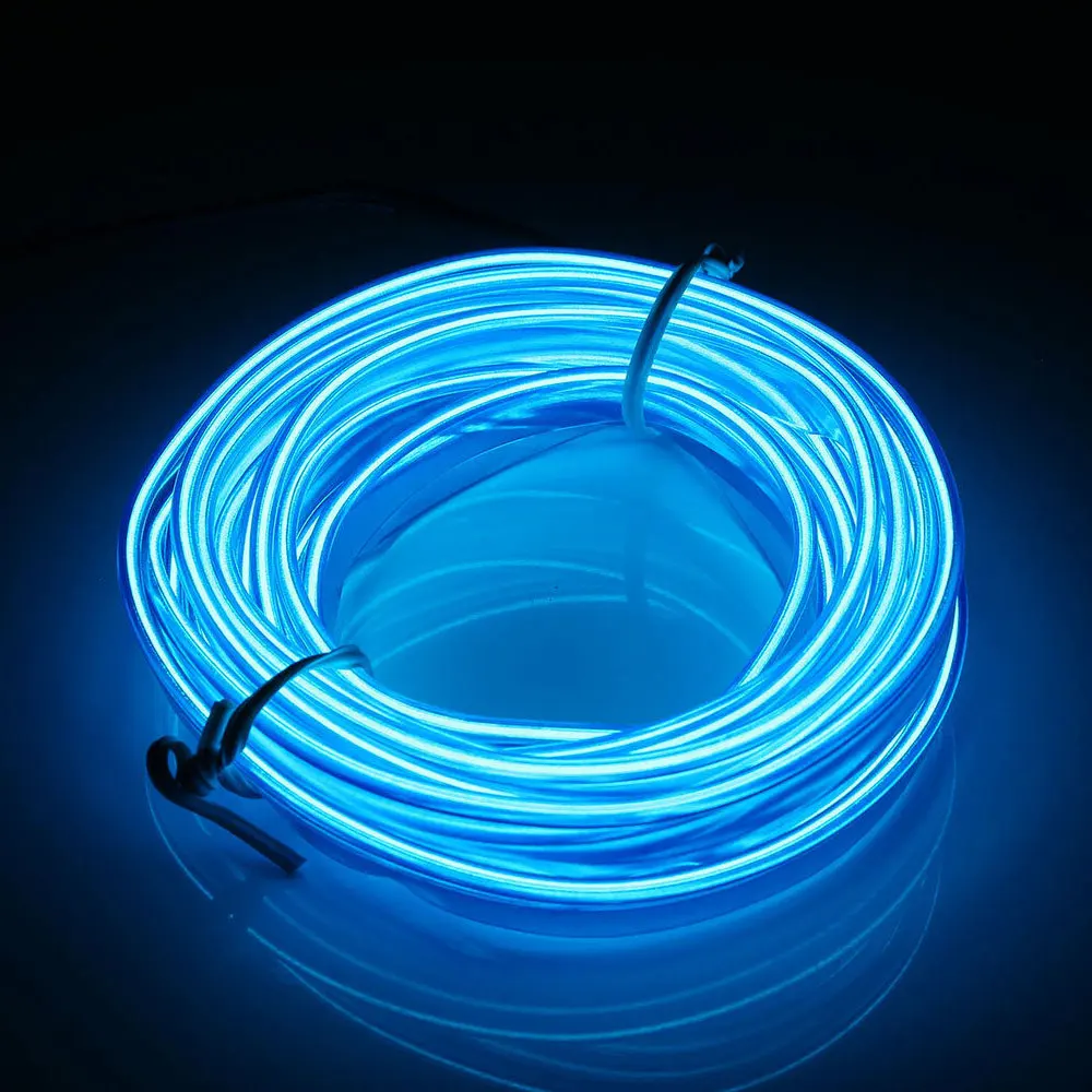 

2pcs 300cm Car EL Wire Led Strip Atmosphere Light DIY Flexible AUTO Interior Lamp Party Decoration Lights Neon Strips