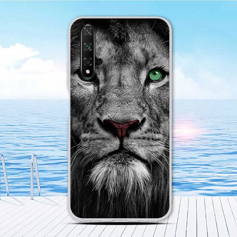 Чехол Funda 6,26 дюйма для huawei nova 5 T, силиконовый чехол для Honor 20, чехол с животным принтом, чехол для Honor 20 S, чехол для телефона, бампер - Цвет: 4