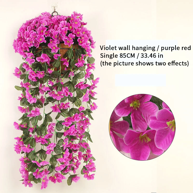 

Искусственные шелковые цветы фиолетовый венок