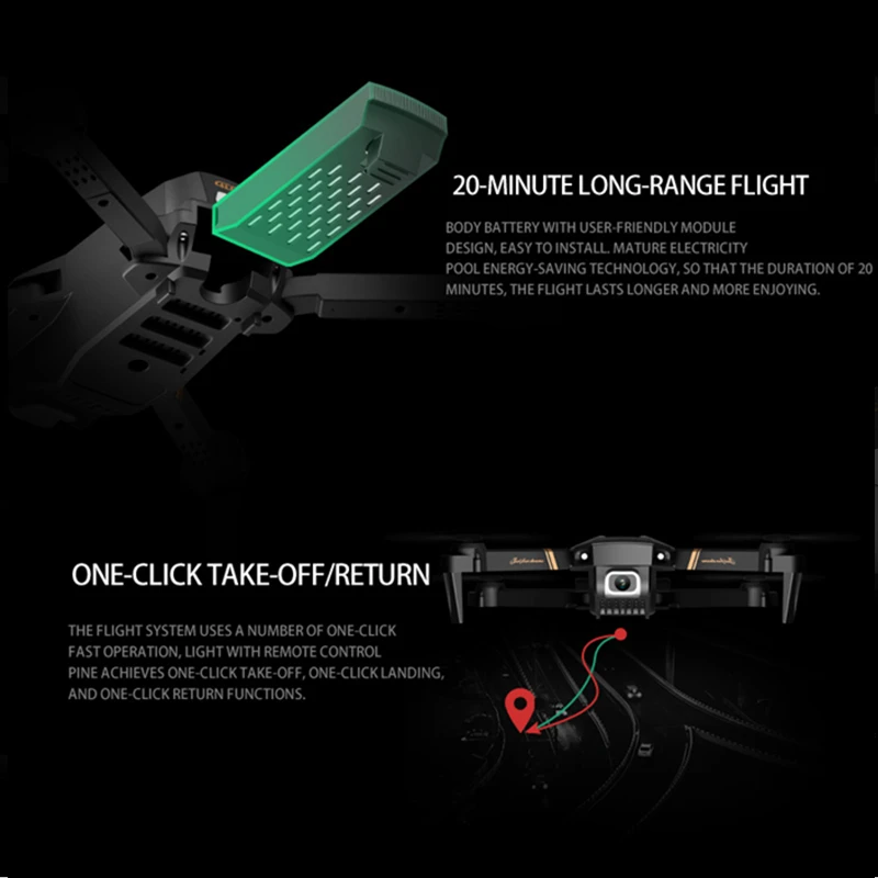 

V4 New Mini Drone 4K HD Camera WIFI FPV RC Quadcopter Profession Selfie Video Photo Helicopter Toy VS E520S S167 Gift for Kids