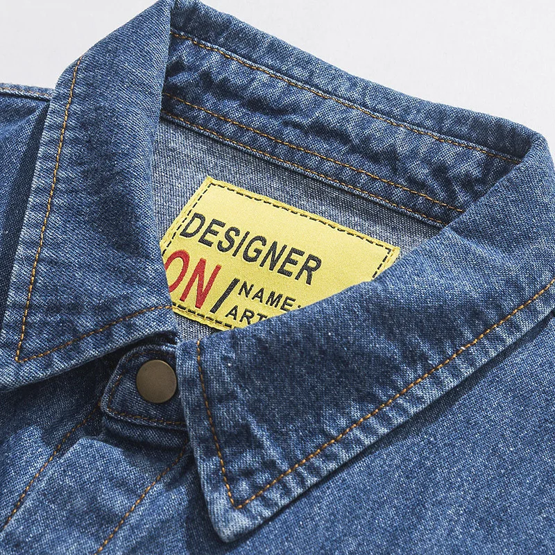 

Autumn Winter New Washed Denim Shirt Jacket Men's Loose Long Sleeved Jean Shirt Male Blue Handsome Jean Jacket Men Outwear Coats