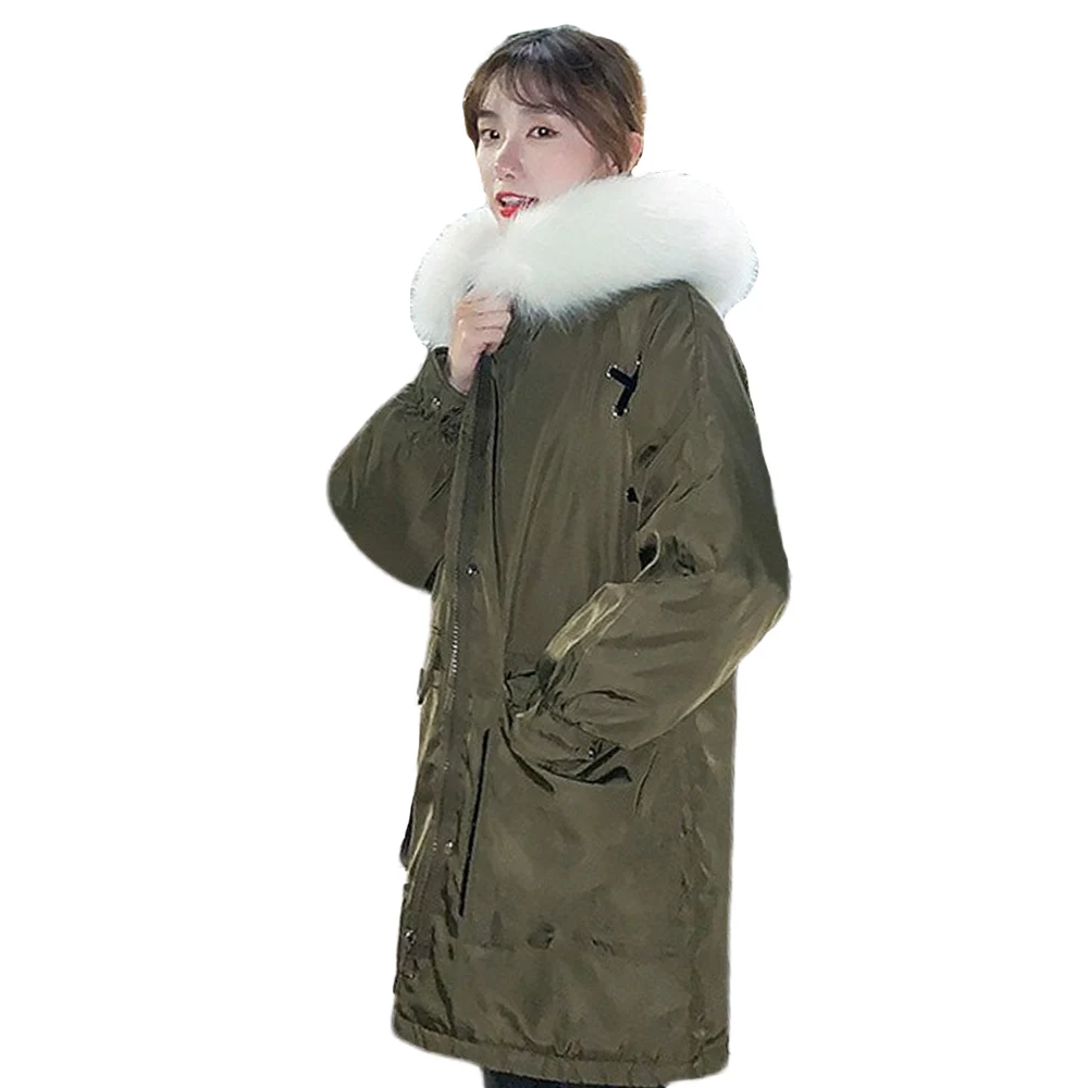 Зимняя куртка 2019 зимнее утепленное длинное пальто праздничные &quotплюс сайз&quot