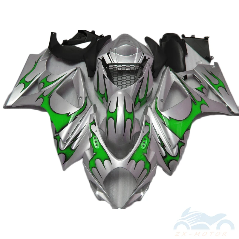 

Motorcycle Full Body Fairing Kits Set For Suzuki GSXR1000 K7 2007 2008 Gray Green Black Injection fairings GSXR1000 07 08 VB38